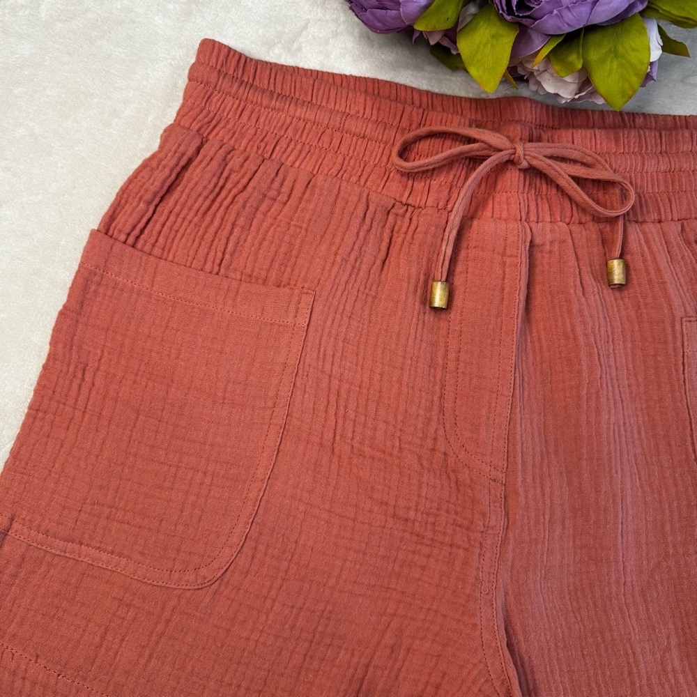 NWT Magaschoni Organic Cotton Gauze Shorts - Picture 4 of 13